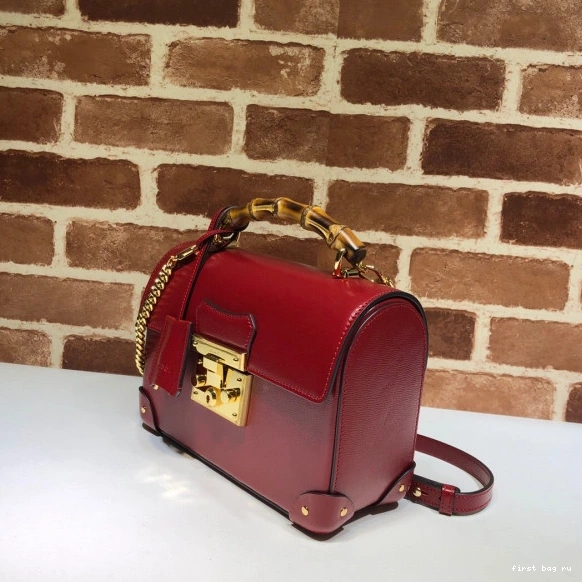 Firstbag ru bamboo GG small GUCCI Padlock bag shoulder 0825